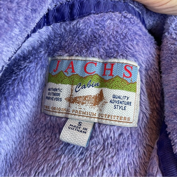 Jachs Cabin Solid Purple Blue Fuzzy Long Sleeve Sweater Pullover Women Small - Picture 2 of 6